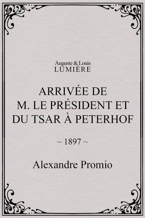 Arrivée de M. le président et du tsar à Peterhof